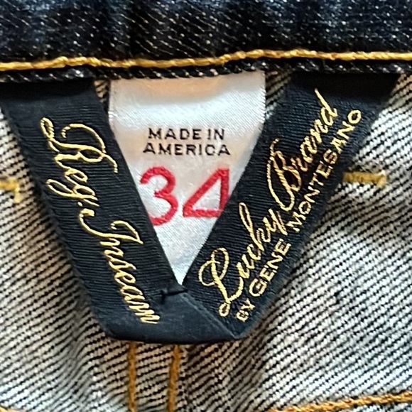 Lucky Brand vintage straight denim jeans size 34 - Picture 9 of 12